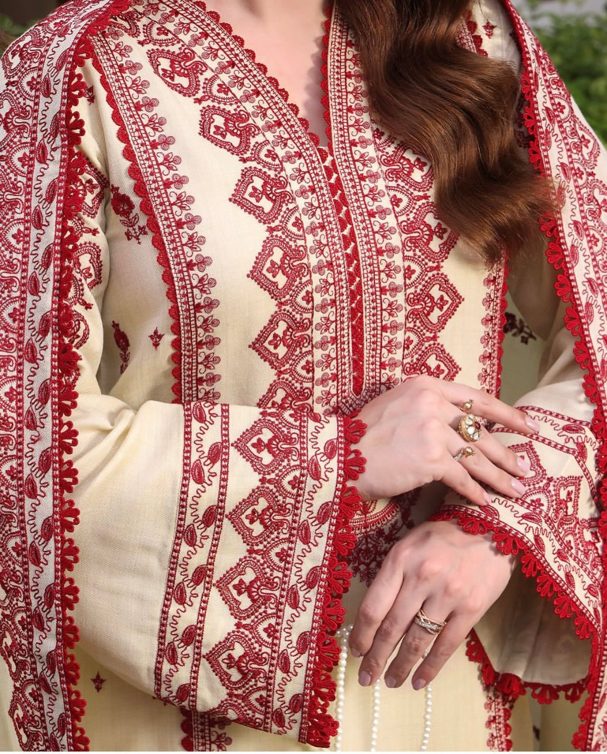 ANEELA’S MOST DEMANDING - 3PC Unstitched Dhanak Embroidered