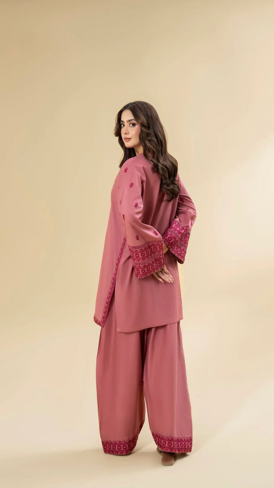 RUBY - 2PC Unstitched Dhanak Embroidered