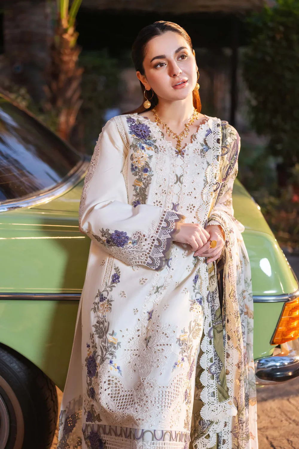 JADE Unstitched Dhanak Embroidered 3PC With Embroidered Shawl