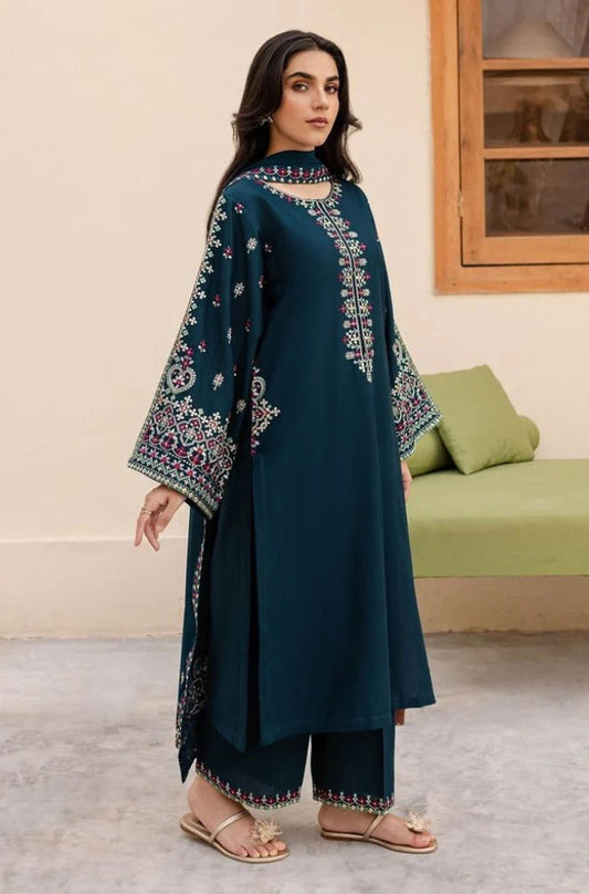 Batik - 3PC Unstitched Dhanak Embroidered